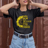 Dog Mom With Tattoos Sunflower Shirt  Gift For Dog Lover