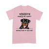 Personalized Gift For Dog Lover My Dog Makes Me Happy Rottweiler Tshirt