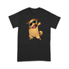 Cute Pug Wearing Glass Shirt Gift For Dog Lover