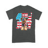 4th July American Flag Cute Yorkshire Terrier Shirt Gift For Dog Lover