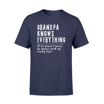 Grandpa Knows Everything T Shirt  Gifts For Grandpa