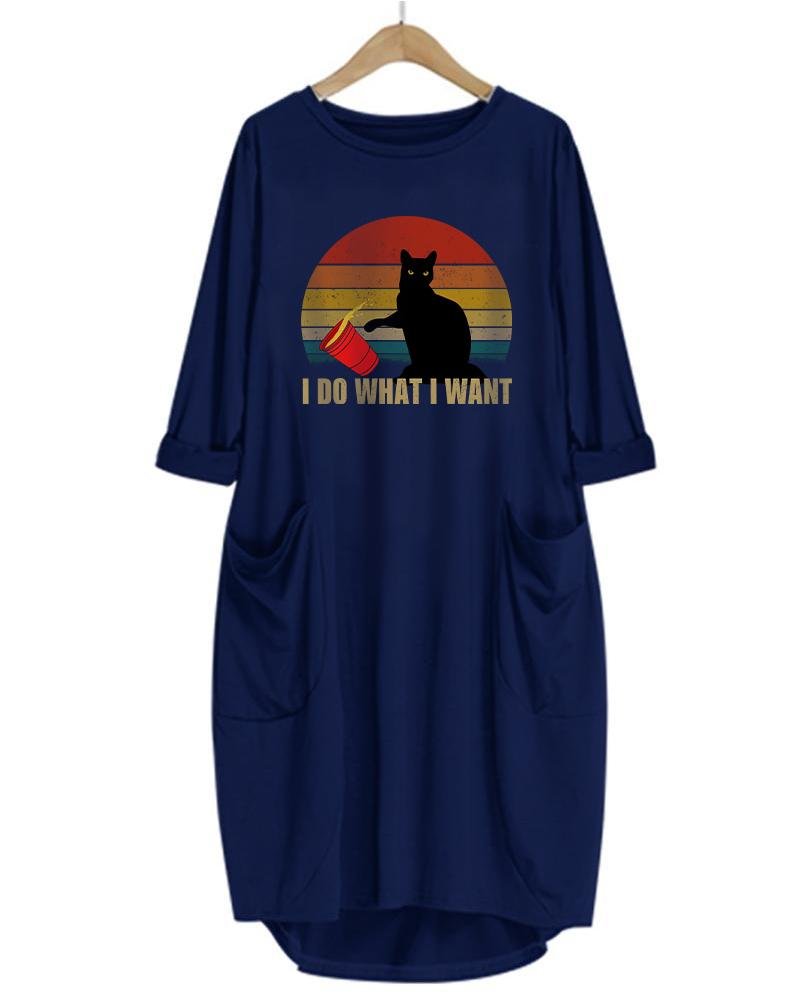 I Do What I Want  Pocket Dress