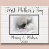 Personalized First Mother&#39;s Day Mommy And Baby Poster Canvas  Gift For Mom