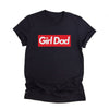 Gift For Dad Girl Dad Red White Design Shirt