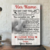 I will love you until I die personalized poster canvas gifts for him for her