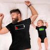 Father And Son Battery Family Matching Shirts