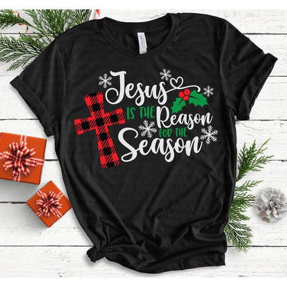 Jesus Is The Reason For The Season Faith Cross Christmas T Shirt