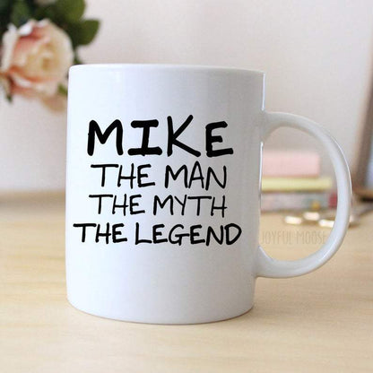 Personalized gifts for him  The man the myth the legend coffee mug