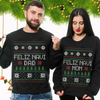 Feliz Navi Dad Mom Matching Sweatshirt Christmas Gift For Father Mother Parents