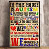 In this house we do autism print