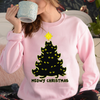 Meowy Black Cat Christmas Sweatshirt Shirt For Women