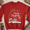 Plaid Paw Dog Footprint Merry Christmas Sweatshirt And Shirt
