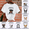 Personalized Gift For Dog Lover My Dog Makes Me Happy Tshirt