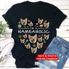 Personalized Gift For Dog Lover Dogaholic Tshirt
