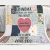 Personalized We Love You Grandma Blanket