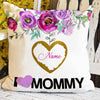 Personalized Gift For Mommy For Grandma We Love Mommy Grandma Heart Tree Floral Pillow