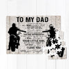 Gift For Dad From Daughter You Are Appreciated Biker Dad Puzzle