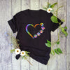 Rainbow Heart Dog Paw ShirtDog Lover Shirt