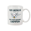 Merry Christmas Dad From Your Swimming Champion Mug