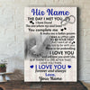 I will love you until I die personalized poster canvas gifts for him for her