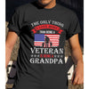 The Only Thing I Love More Than Being A Veteran Is Being A Grandpa Shirt  Gift For Grandpa