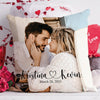 Couple Gift Photo Custom Image Name And Date Personalized Pillow