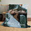 Couple Gift Photo Custom Image Name And Date Personalized Blanket